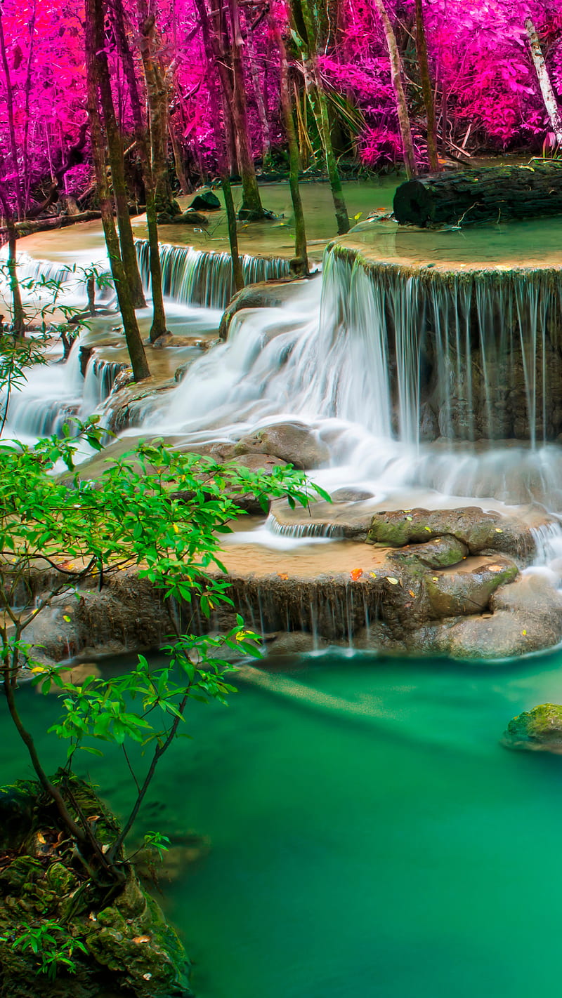 Waterfall , nature, bonito, HD phone wallpaper