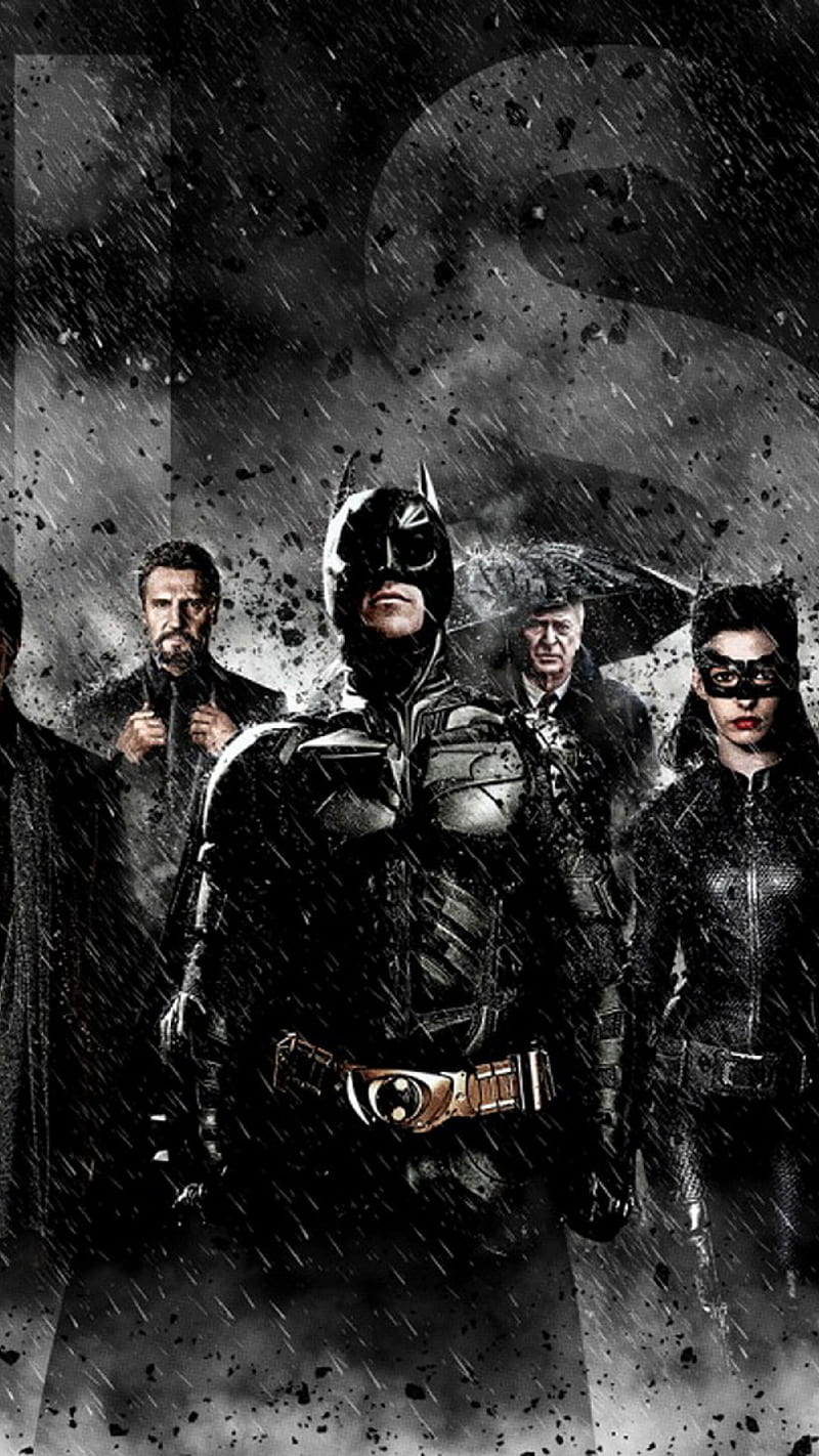 Dark Knight Rises, alfred, batman, catwoman, rasalghul, HD phone wallpaper