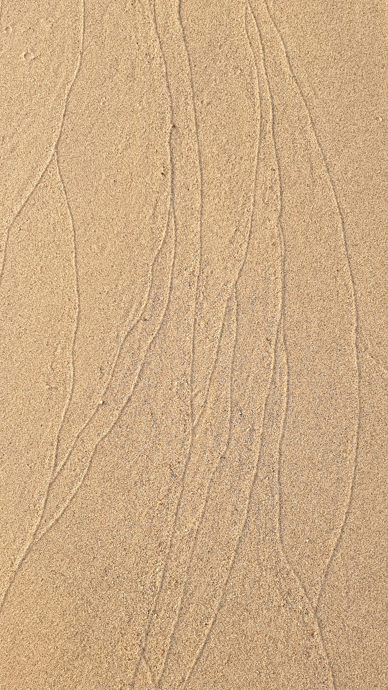 sand, trace, lines, sandy, HD phone wallpaper