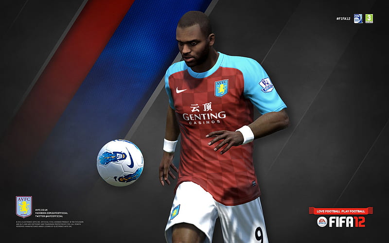 FIFA12 Darren Bent-Aston Villa football club, HD wallpaper