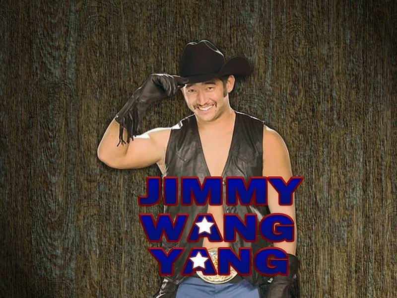 Jimmy Wang Yang, red, yang, wwf, akio, wrestling, jimmy, country, wwe, wang, asian, neck, cowboy, HD wallpaper