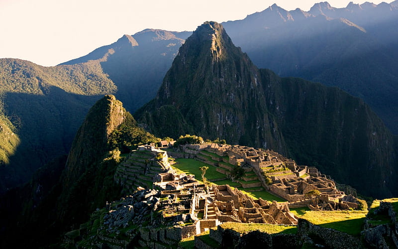 Machu Picchu, Peru at Sunrise, Ancient, Peru, Inca, Civilization, HD wallpaper