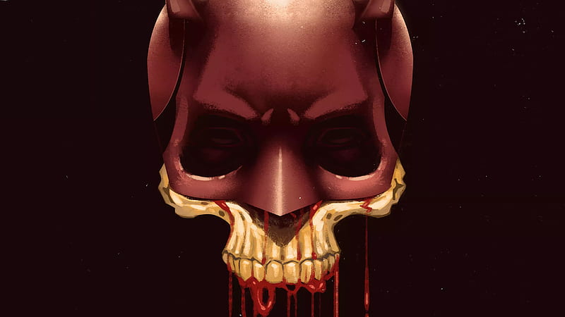 Daredevil Mask Art, daredevil, superheroes, artwork, HD wallpaper