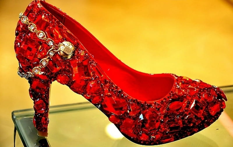 Red sparkling shoe, red, spark, shoe, style, HD wallpaper | Peakpx
