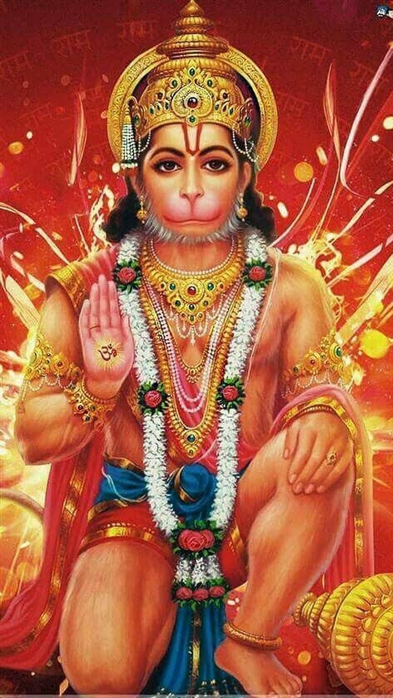 Hanuman , Mantra Background, lord, god, HD phone wallpaper