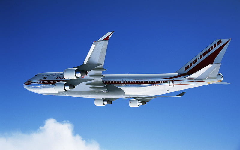 Boeing 747 flying airplane, passenger plane, civil aviation, Boeing, HD wallpaper