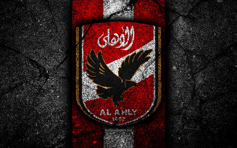Al Ahly SC, club, egypt, football, logo, soccer, HD wallpaper