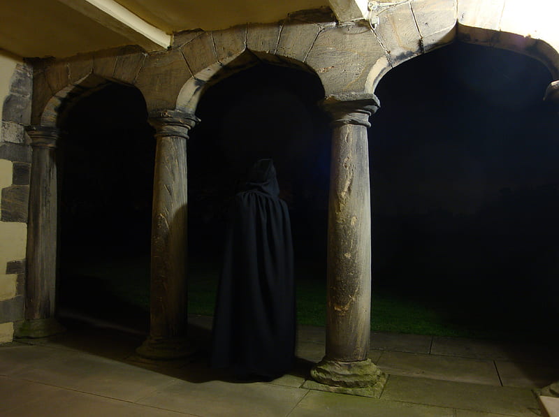 Waiting, grim reaper, architecture, death, gothic, darkness, sinister, night, HD wallpaper