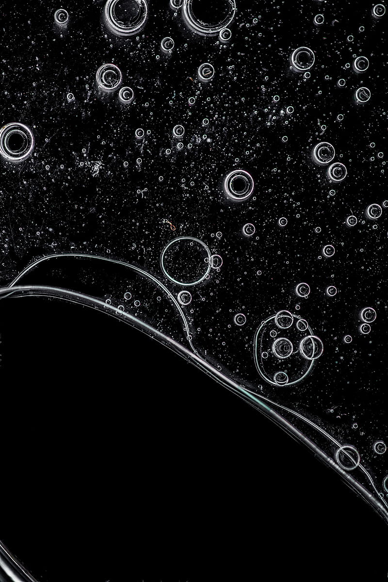 Bubbles, black, water, HD phone wallpaper | Peakpx