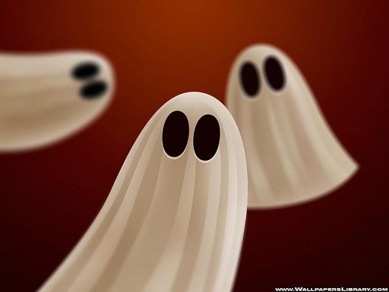 Pleated Ghosts, art, halloween, floating, bhut, ghost, ghosts, digital,  scary, HD wallpaper | Peakpx