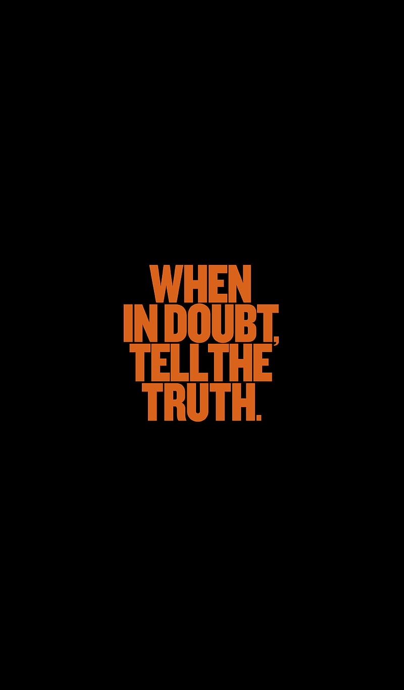 doubt, truth, inscription, wisdom, words, HD phone wallpaper