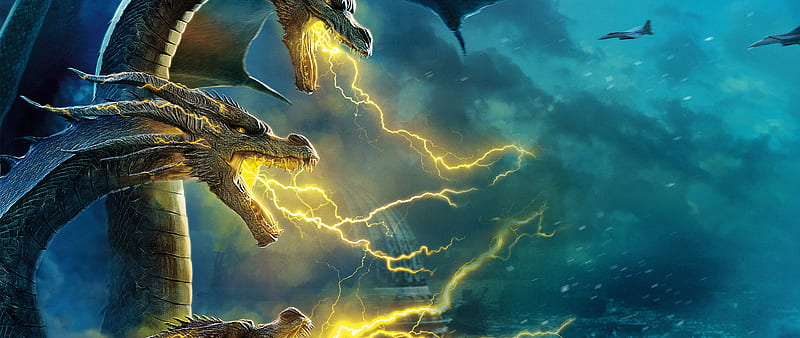 Godzilla vs Ghidorah, fight, titan, Ghidorah, Godzilla, HD wallpaper |  Peakpx