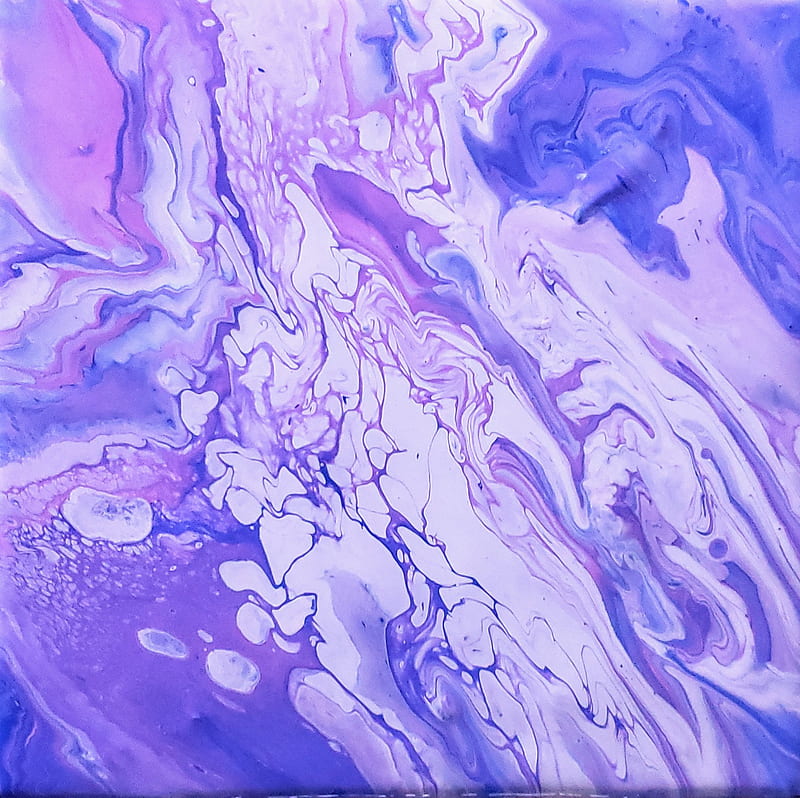 Purple hues, abstract, abstract art, acrylic, acrylic pour, art, marble, pour, white, HD wallpaper