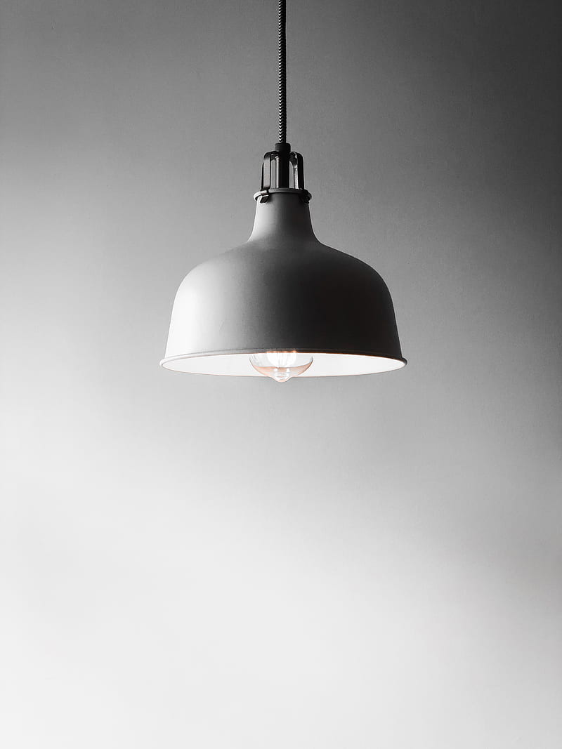 white pendant lamp, HD phone wallpaper