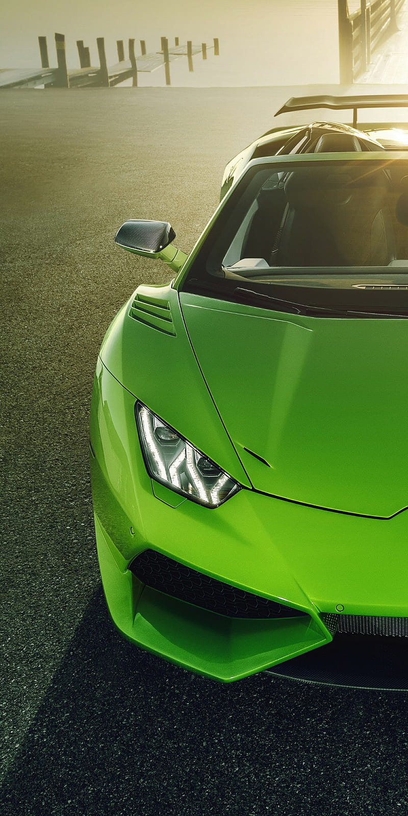 Huracan Spyder, green, lambo, lamborghini, luxury, supercar, HD phone ...