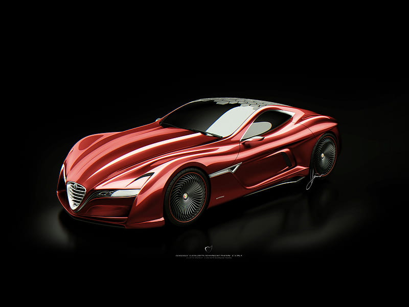 2012 Ugur Sahin Design Alfa Romeo 12C GTS, Coupe, car, HD wallpaper