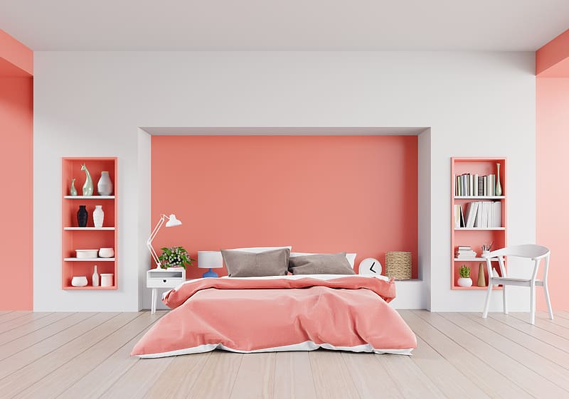 Room, Furniture, Bed, Bedroom, HD wallpaper
