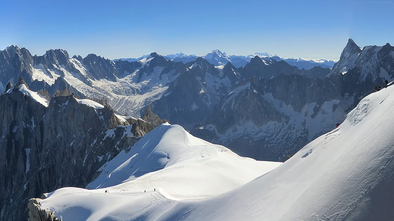 top, alps, french alps, mountains, peak, france, HD wallpaper