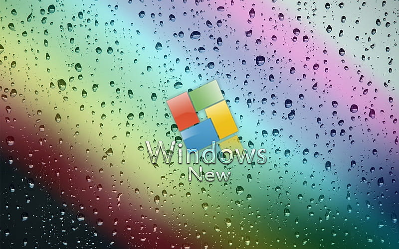 Windows new, windows aero, bubbles, microsoft, rainbow, rain, HD wallpaper  | Peakpx