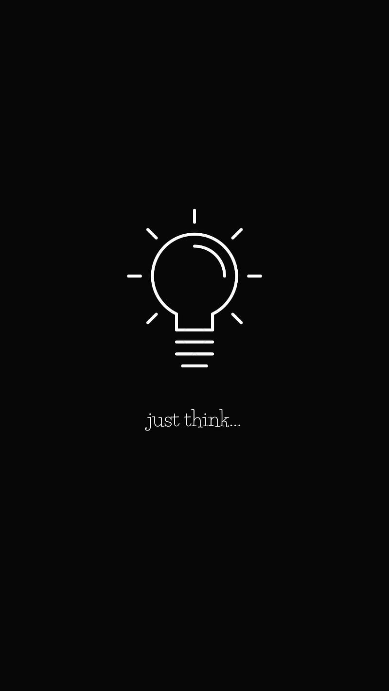 Idea, black, book, brain, dark, mind, minimalist, relax, think, world, HD phone wallpaper