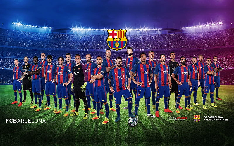 FC Barcelona Team graphy 2019 Poster, HD wallpaper