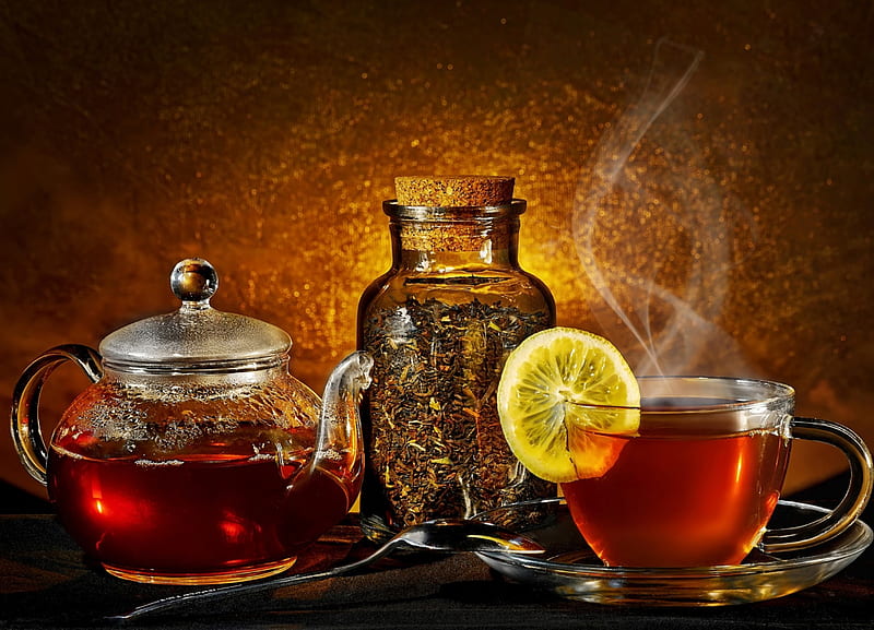 Cup of tea , perfume, flavor, tea, lemon, HD wallpaper