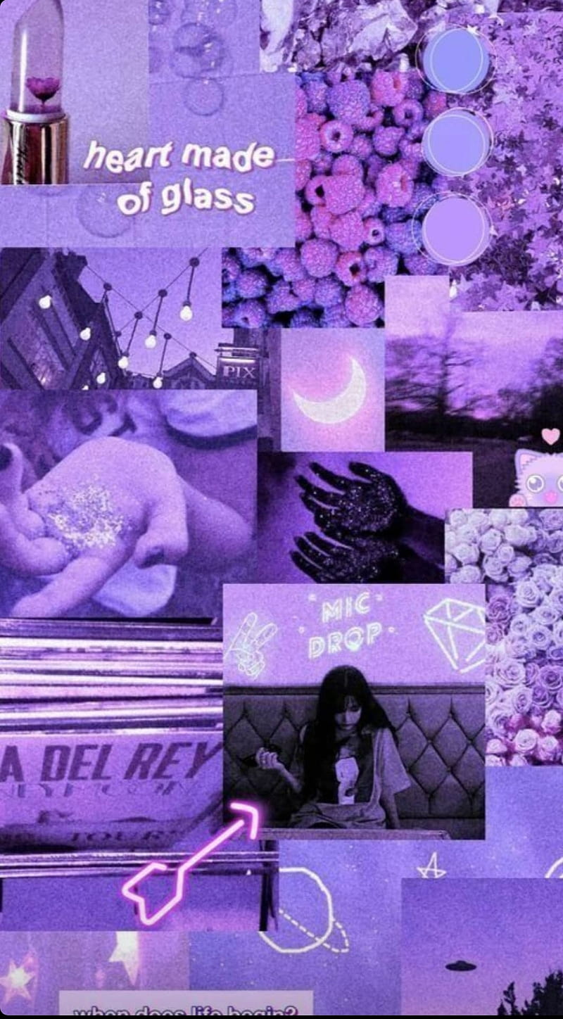 aesthetic purple, boy, girl, lavender, HD phone wallpaper