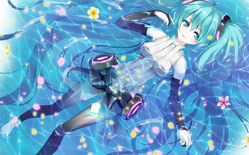 Miku Append, vocaloid, female, lovely, anime gir, happy, Append miku ...