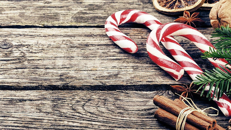Christmas Candy Canes Candy Cane, HD wallpaper