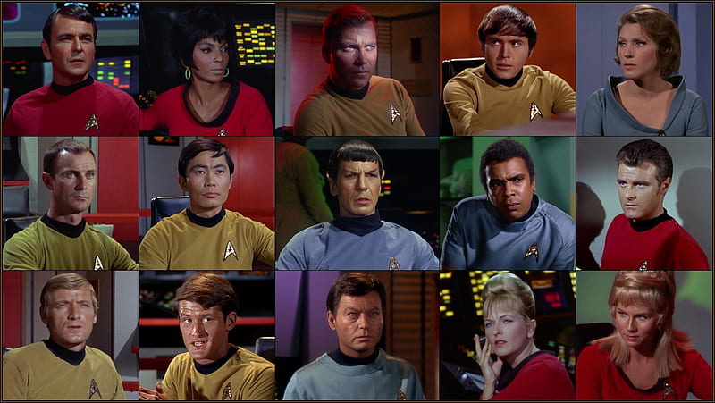 Original Star Trek Series Crew, Scotty, Original Star Trek, Star Trek Crew, Spock, Sulu, Kirk, Uhura, Chekov, TOS, Chapel, McCoy, HD wallpaper