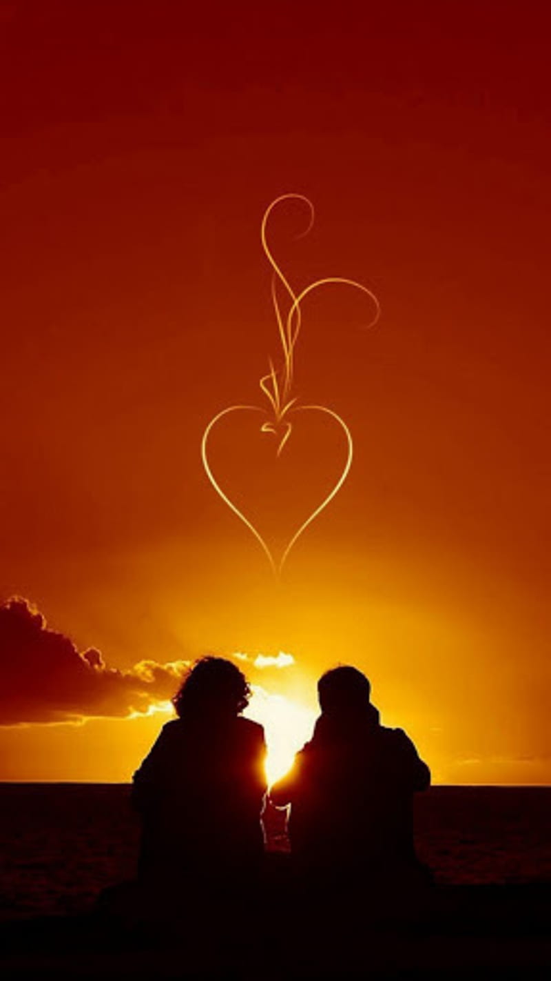 Love couple , heart, romantic, couple in love, HD phone wallpaper