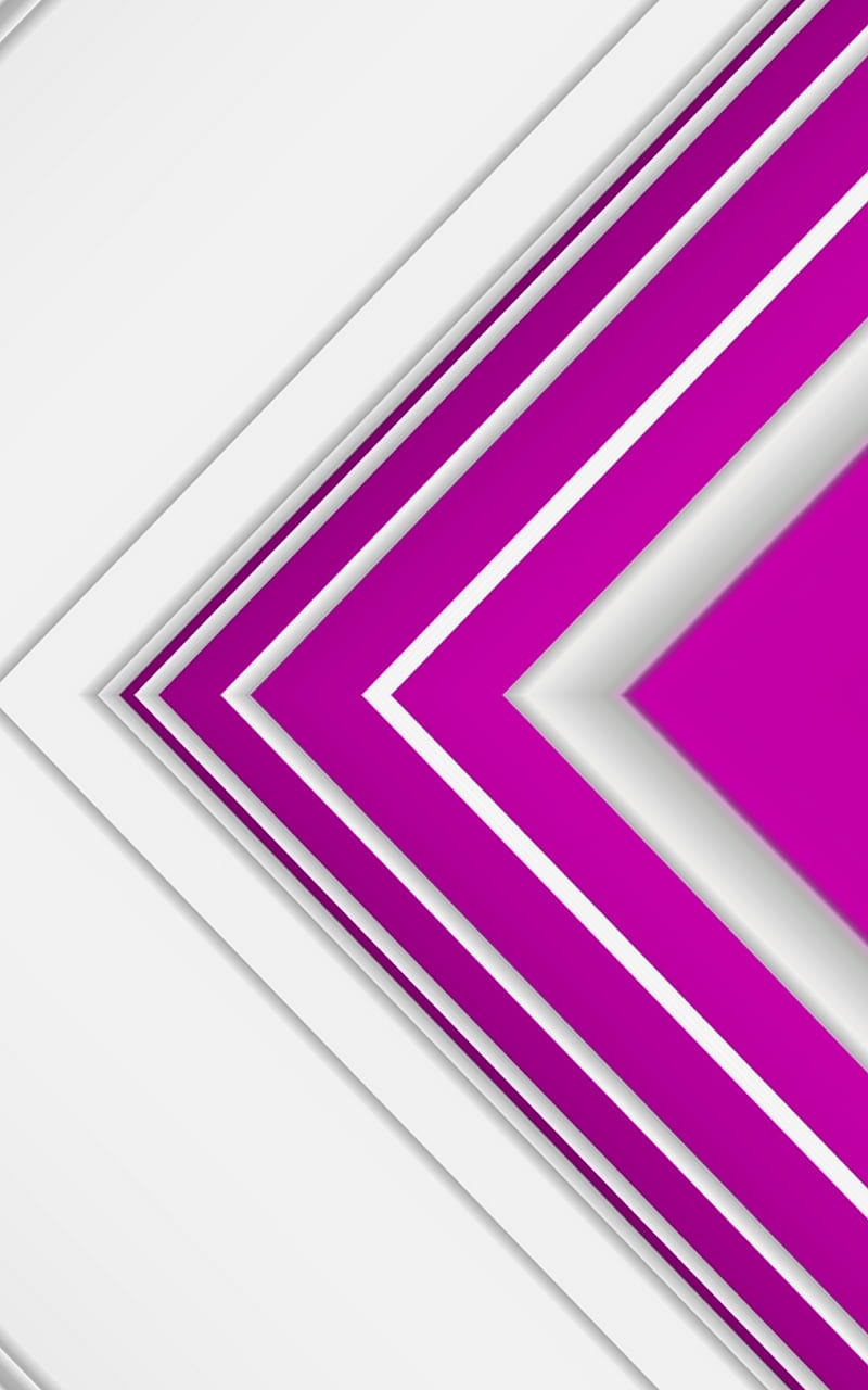 Material design 523, arrow, lines, material design, modern, new, purple, triangle, white, HD phone wallpaper