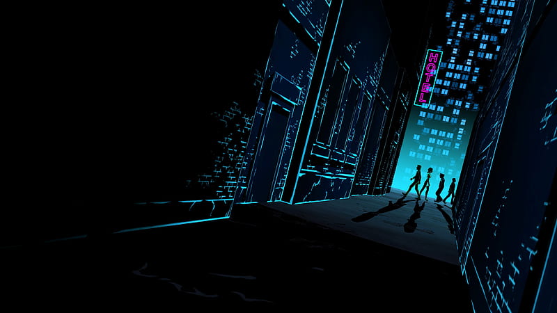 Video Game, The Wolf Among Us, Neon , Cityscape , Night , City, HD wallpaper