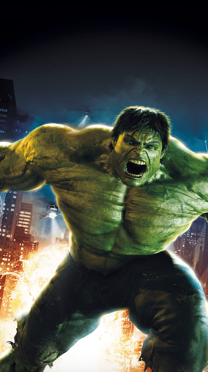 Download wallpaper night, rain, the game, Hulk, Marvel's Avengers