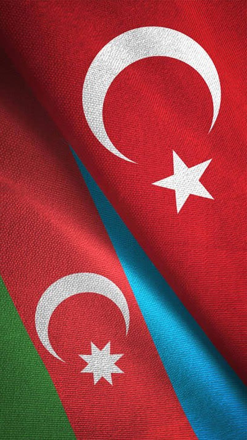 azerbaycan turkiye, azerbaijan, azeri, flag, iki devlet tek millet, kardes, turan birligi, turkey, turkish, ulkucu, vatan, HD phone wallpaper