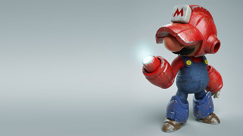 Mega Mario, mario, games, cartoons, HD wallpaper