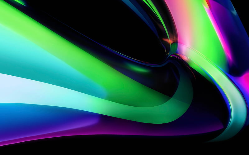 Green Lightstream 2022 Color Glare Abstract Design, HD wallpaper