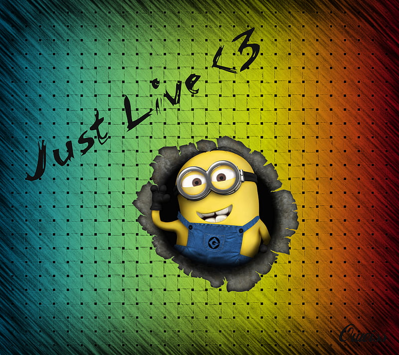 Just Live Minions, life, minions, quotes, HD wallpaper | Peakpx