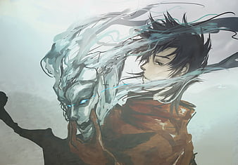 Download wallpaper white background, ergo proxy, cyborgs, Ergo Proxy,  characters, Iggy, Re-l Mayer, Vincent Law, section shonen in resolution  480x800