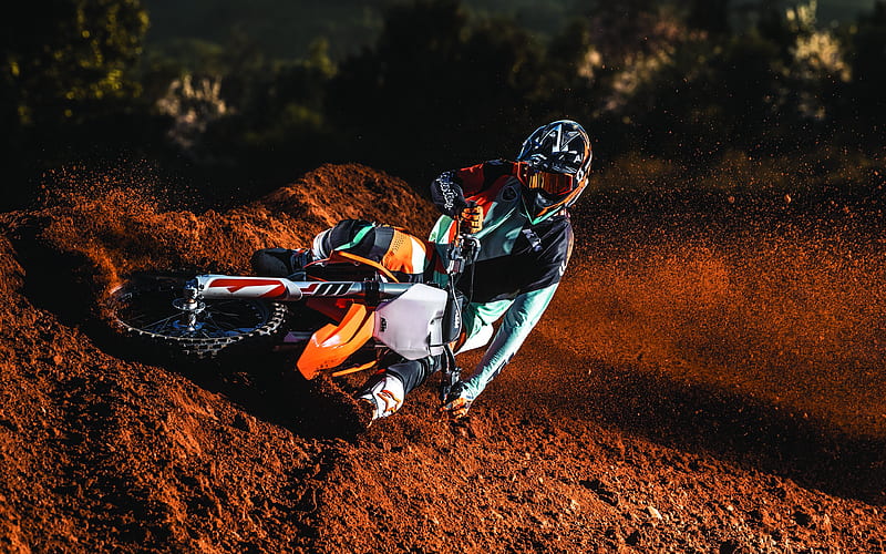 KTM 250 SX-F, offroad, motocross, 2019 bikes, superbikes, 250 SX-F, extreme, KTM, HD wallpaper
