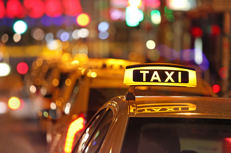 taxi rank, cab, rank, taxi, car, HD wallpaper