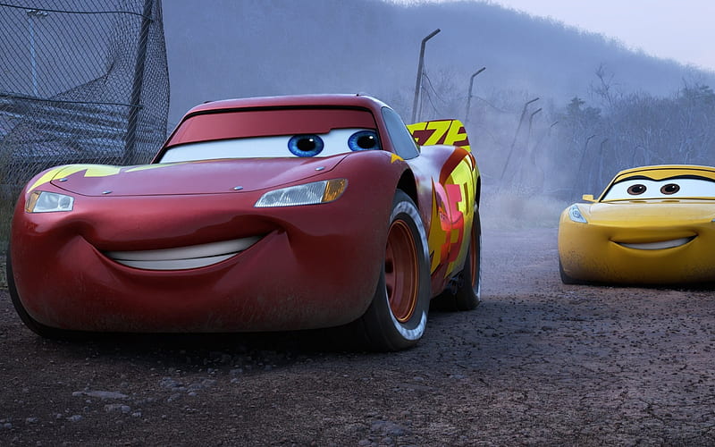 Cars 3, animated movie, 2017, Lightning McQueen, HD wallpaper