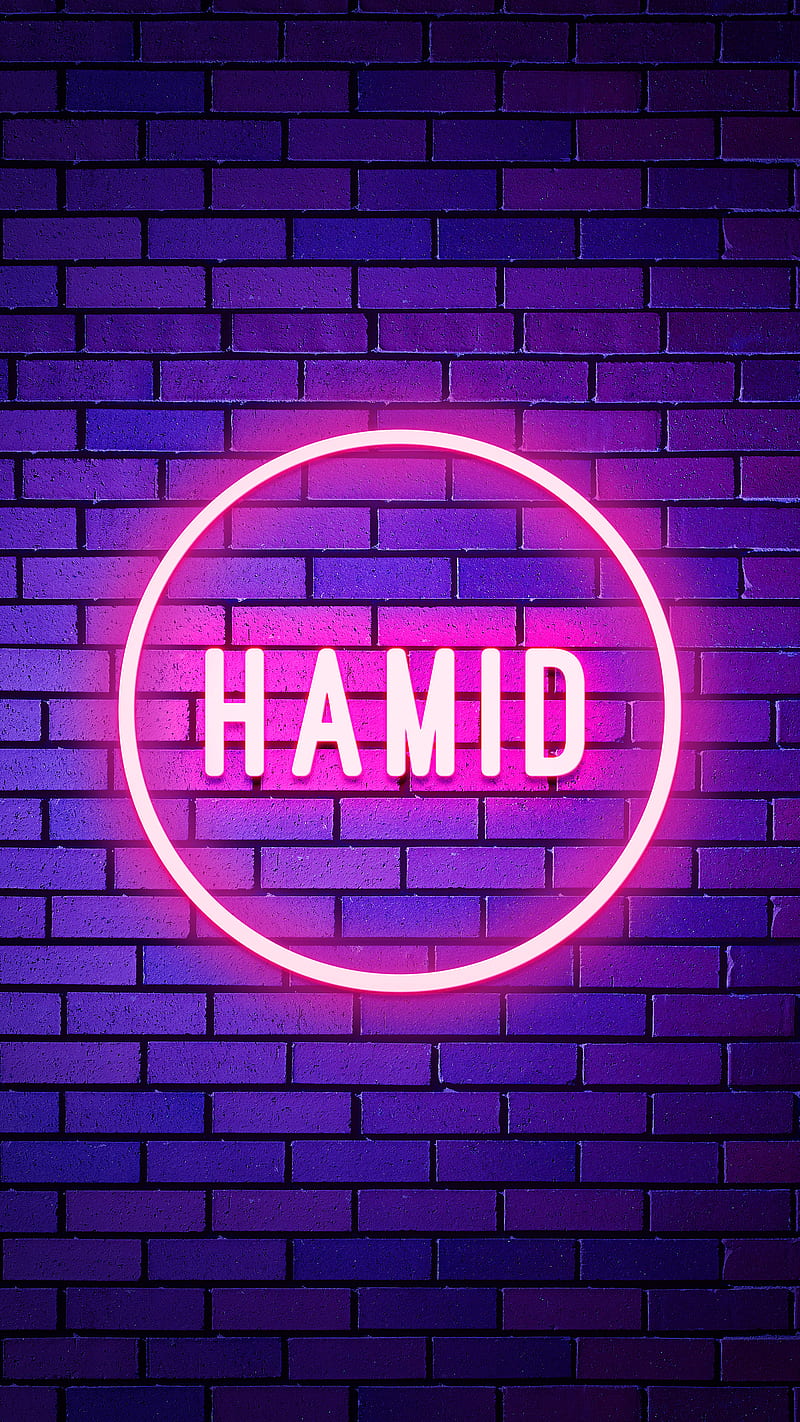 Hamid, Name, Neon light, Neon name, name design, neon hamid ...