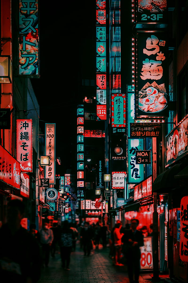 Tokio, city, metropolis, HD phone wallpaper
