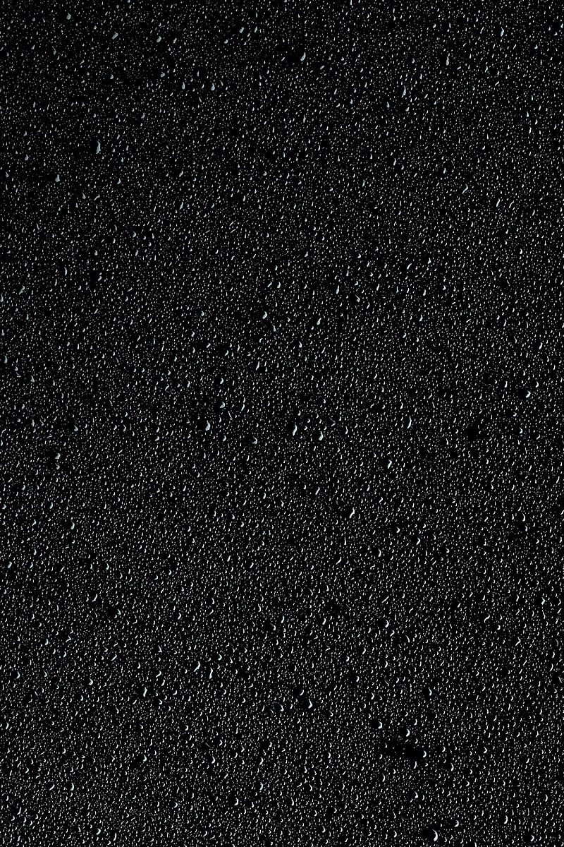 drops, dew, wet, surface, black, HD phone wallpaper