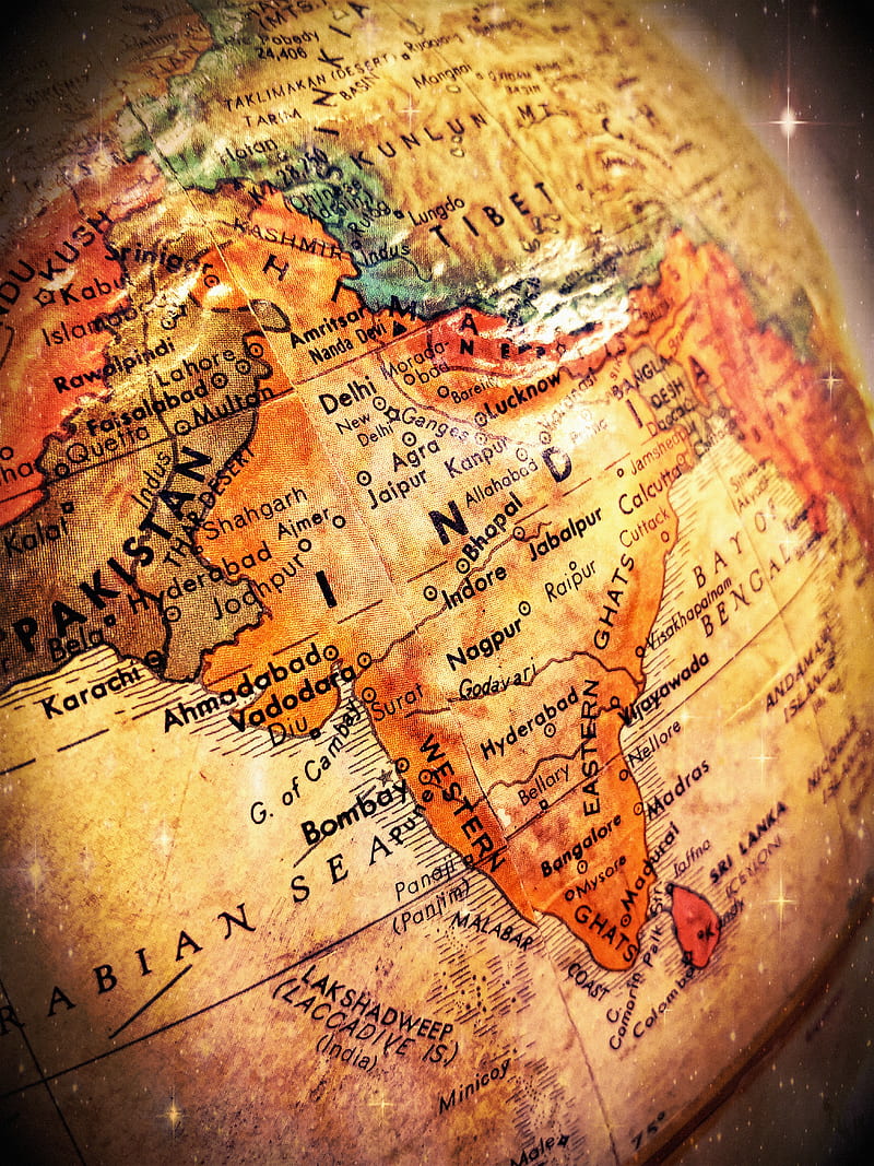 India my World, maps, pakistan, space, stars, HD phone wallpaper | Peakpx