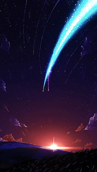 online game application wallpaper Your Name Kimi no Na Wa #sky #torii  #meteors #4K #wallpaper #hdwallpaper #desk…