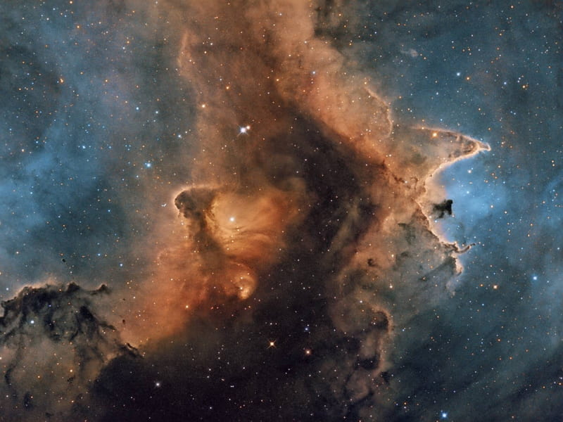 IC 1871 Inside the Soul Nebula, stars, cool, space, fun, galaxies, HD wallpaper