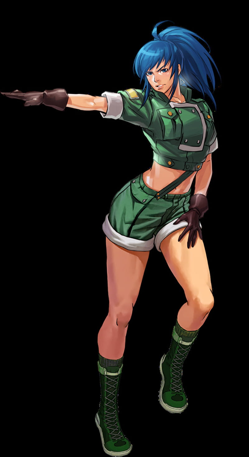 Leona Heidern, ikari team, kof, orochi, the king of fighters, HD phone wallpaper