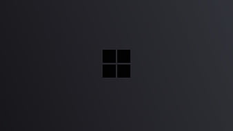 Windows 10 Logo Minimal Dark, HD wallpaper